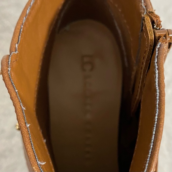 LC Lauren Conrad BonBon Cognac Brown Ankle Boots Size 8.5M - Picture 6 of 11